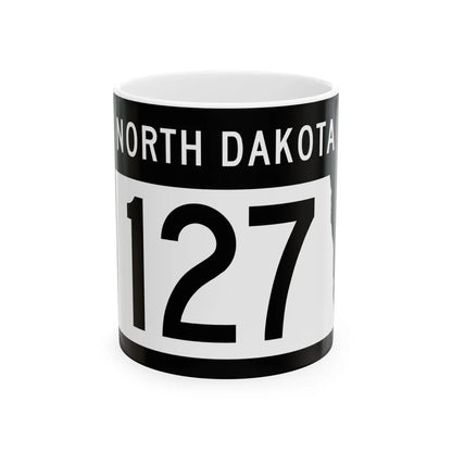ND-127 2015 (North Dakota) (Road Sign) White Coffee Mug 11oz - Go Mug Yourself