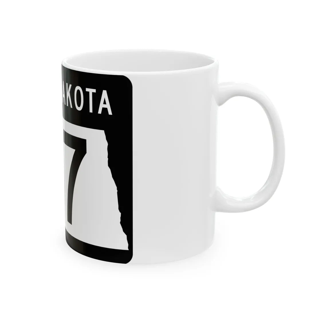 ND-127 2015 (North Dakota) (Road Sign) White Coffee Mug - Go Mug Yourself