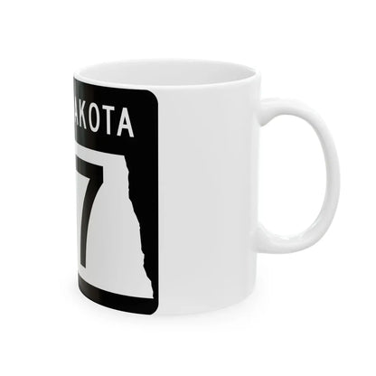 ND-127 2015 (North Dakota) (Road Sign) White Coffee Mug - Go Mug Yourself