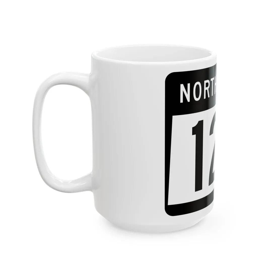 ND-127 2015 (North Dakota) (Road Sign) White Coffee Mug - Go Mug Yourself