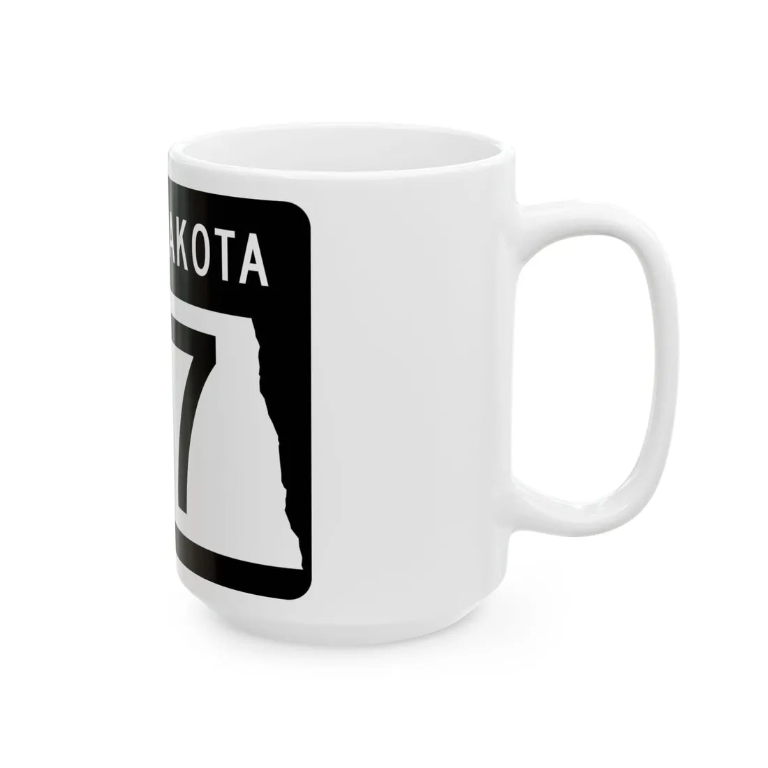 ND-127 2015 (North Dakota) (Road Sign) White Coffee Mug - Go Mug Yourself