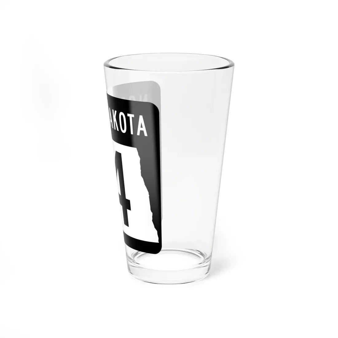 ND-14 2015 (North Dakota) (Road Sign) Pint Glass 16oz - Go Mug Yourself