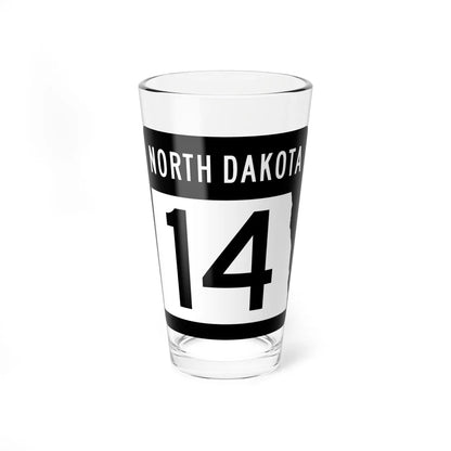 ND-14 2015 (North Dakota) (Road Sign) Pint Glss 16oz 16oz - Go Mug Yourself