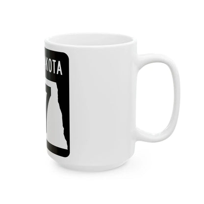 ND-17 2015 (North Dakota) (Road Sign) White Coffee Mug - Go Mug Yourself