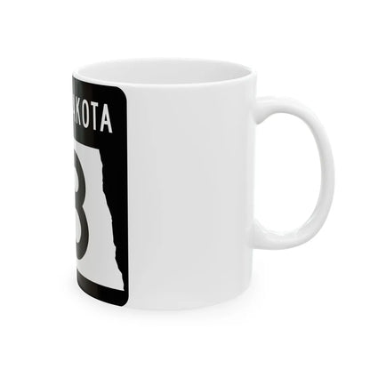 ND-18 2015 (North Dakota) (Road Sign) White Coffee Mug - Go Mug Yourself