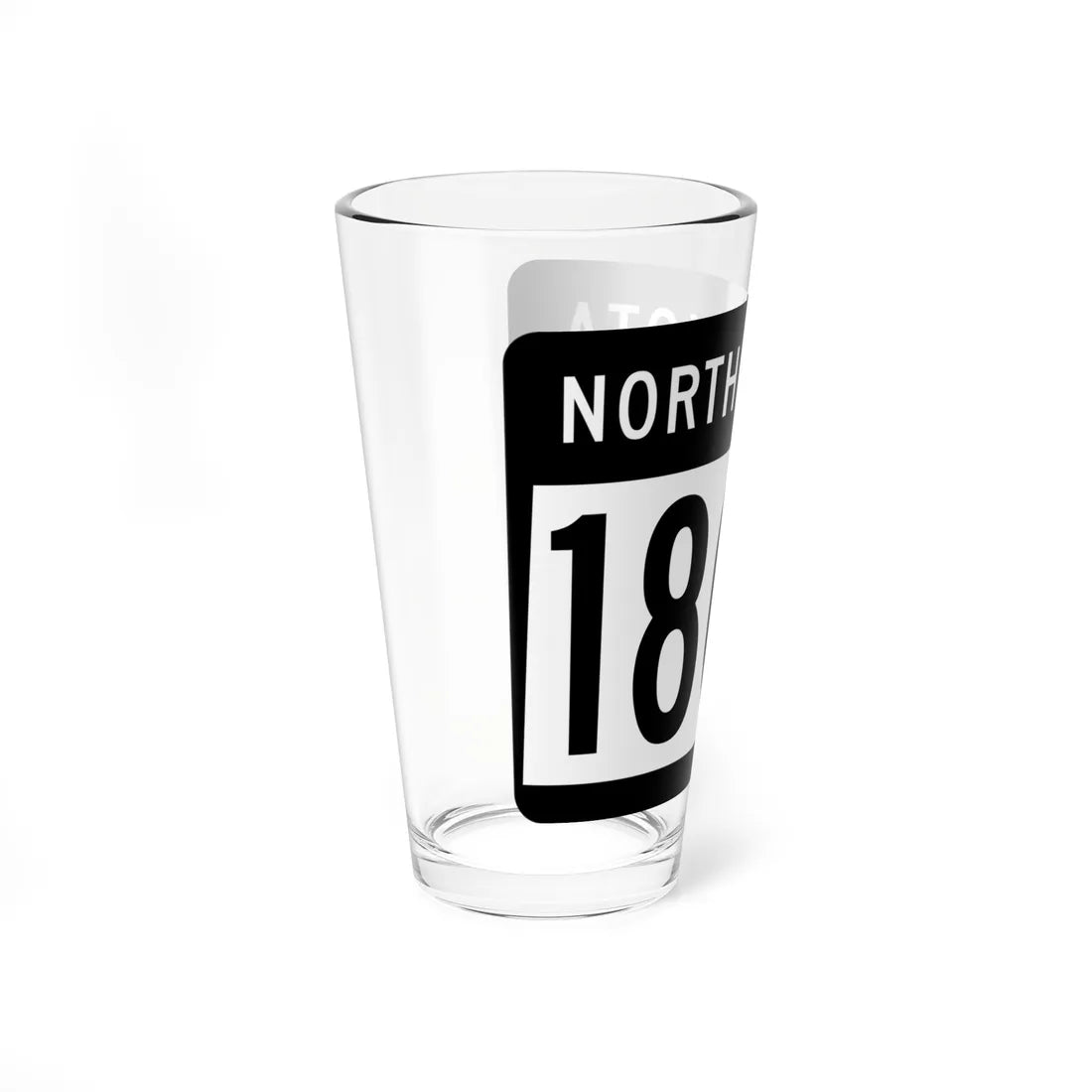 ND-1804 2015 (North Dakota) (Road Sign) Pint Glss 16oz - Go Mug Yourself