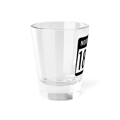 ND-1804 2015 (North Dakota) (Road Sign) Shot Glass 1.5oz - Go Mug Yourself