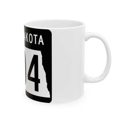 ND-1804 2015 (North Dakota) (Road Sign) White Coffee Mug - Go Mug Yourself