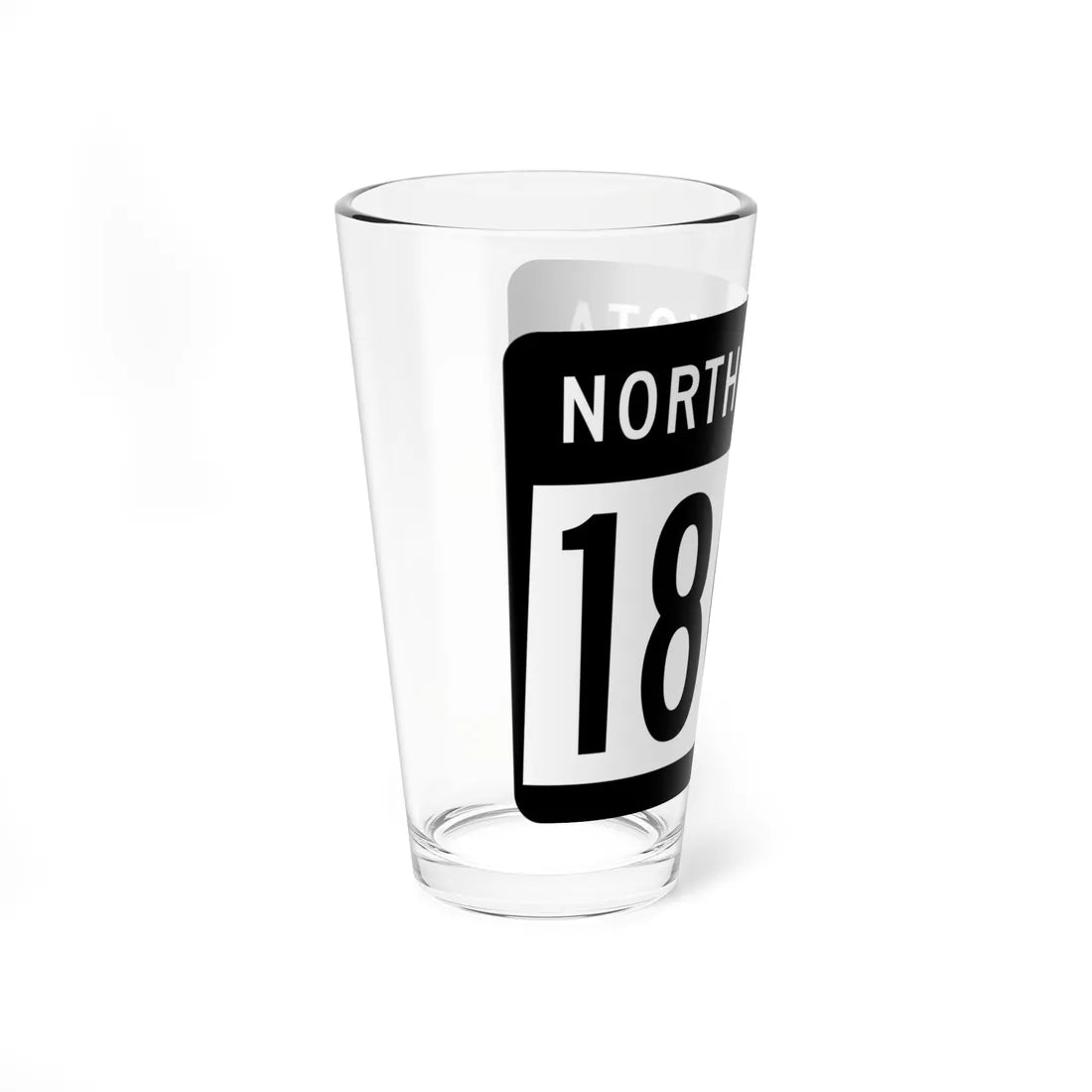 ND-1806 2015 (North Dakota) (Road Sign) Pint Glss 16oz - Go Mug Yourself
