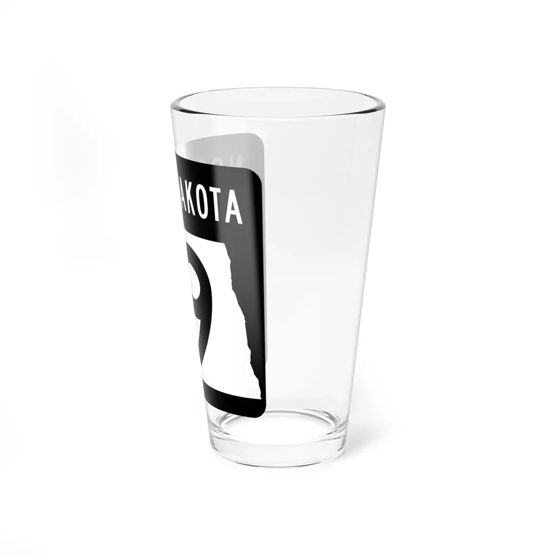 ND-19 2015 (North Dakota) (Road Sign) Pint Glass 16oz - Go Mug Yourself