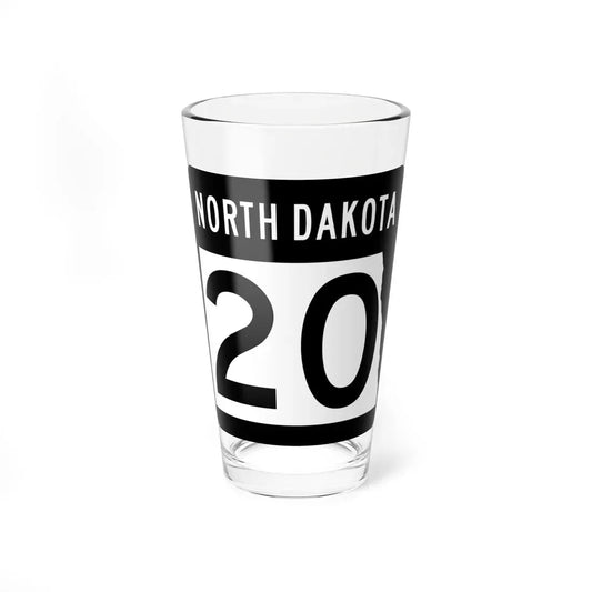 ND-20 2015 (North Dakota) (Road Sign) Pint Glass 16oz 16oz - Go Mug Yourself