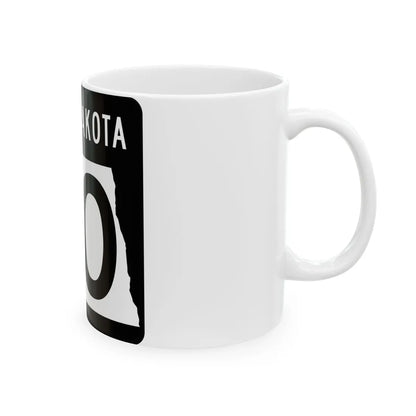 ND-20 2015 (North Dakota) (Road Sign) White Coffee Mug - Go Mug Yourself