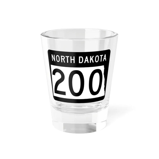 ND-200 2015 (North Dakota) (Road Sign) Shot Glass 1.5oz 1.5oz - Go Mug Yourself