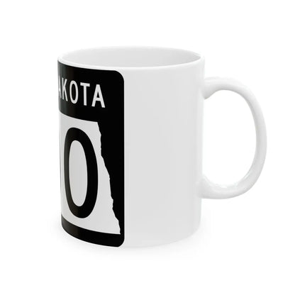ND-200 2015 (North Dakota) (Road Sign) White Coffee Mug - Go Mug Yourself