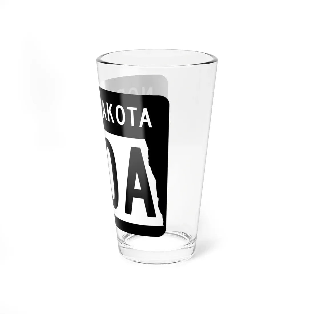 ND-200A 2015 (North Dakota) (Road Sign) Pint Glass 16oz - Go Mug Yourself