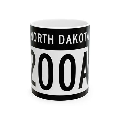 ND-200A 2015 (North Dakota) (Road Sign) White Coffee Mug 11oz - Go Mug Yourself