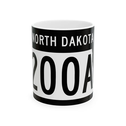 ND-200A 2015 (North Dakota) (Road Sign) White Coffee Mug 11oz - Go Mug Yourself