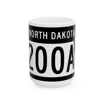 ND-200A 2015 (North Dakota) (Road Sign) White Coffee Mug 15oz - Go Mug Yourself