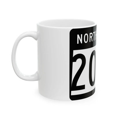 ND-200A 2015 (North Dakota) (Road Sign) White Coffee Mug - Go Mug Yourself