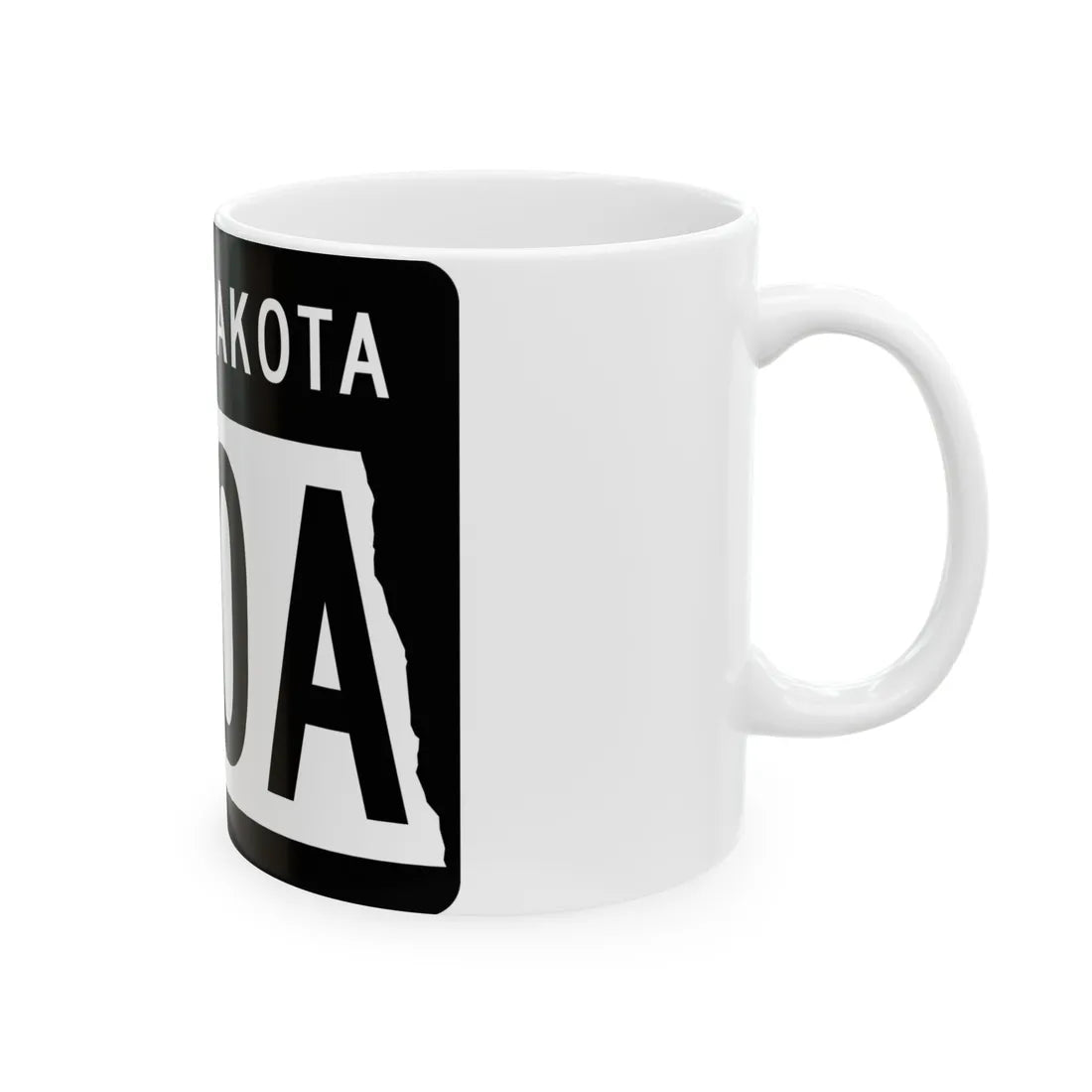 ND-200A 2015 (North Dakota) (Road Sign) White Coffee Mug - Go Mug Yourself