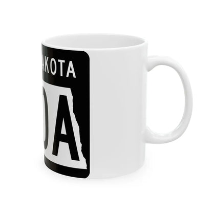 ND-200A 2015 (North Dakota) (Road Sign) White Coffee Mug - Go Mug Yourself