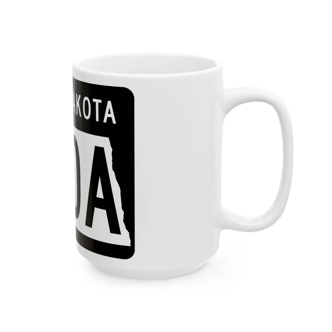ND-200A 2015 (North Dakota) (Road Sign) White Coffee Mug - Go Mug Yourself