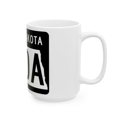 ND-200A 2015 (North Dakota) (Road Sign) White Coffee Mug - Go Mug Yourself