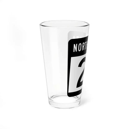 ND-21 2015 (North Dakota) (Road Sign) Pint Glass 16oz - Go Mug Yourself
