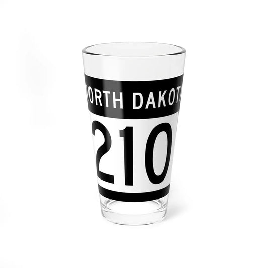 ND-210 2015 (North Dakota) (Road Sign) Pint Glass 16oz 16oz - Go Mug Yourself