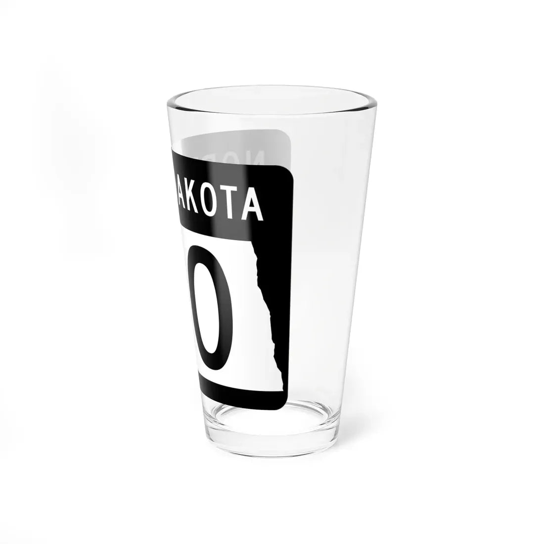 ND-210 2015 (North Dakota) (Road Sign) Pint Glass 16oz - Go Mug Yourself