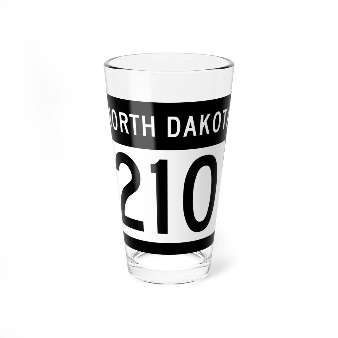 ND-210 2015 (North Dakota) (Road Sign) Pint Glss 16oz 16oz - Go Mug Yourself