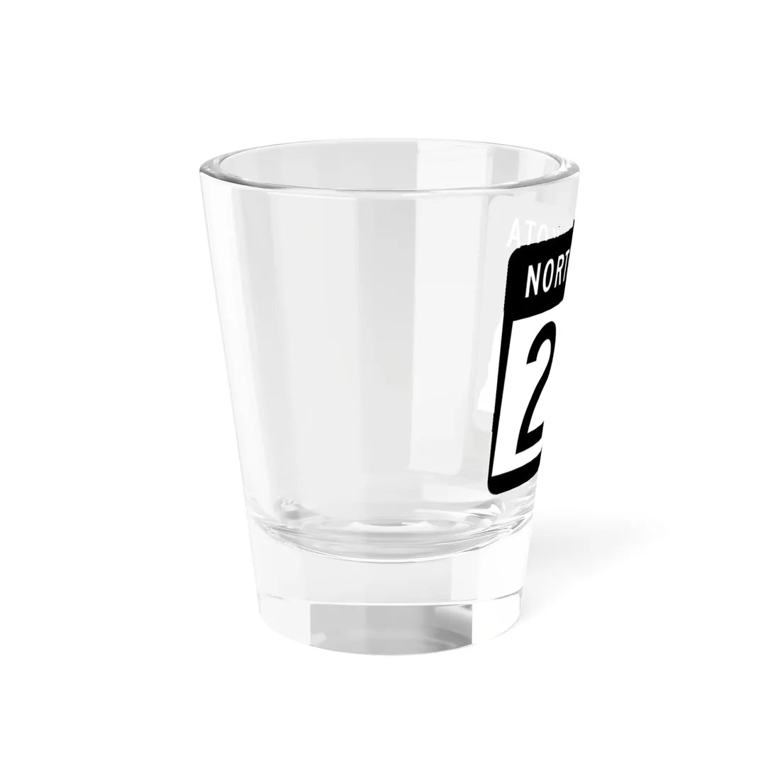 ND-210 2015 (North Dakota) (Road Sign) Shot Glass 1.5oz - Go Mug Yourself