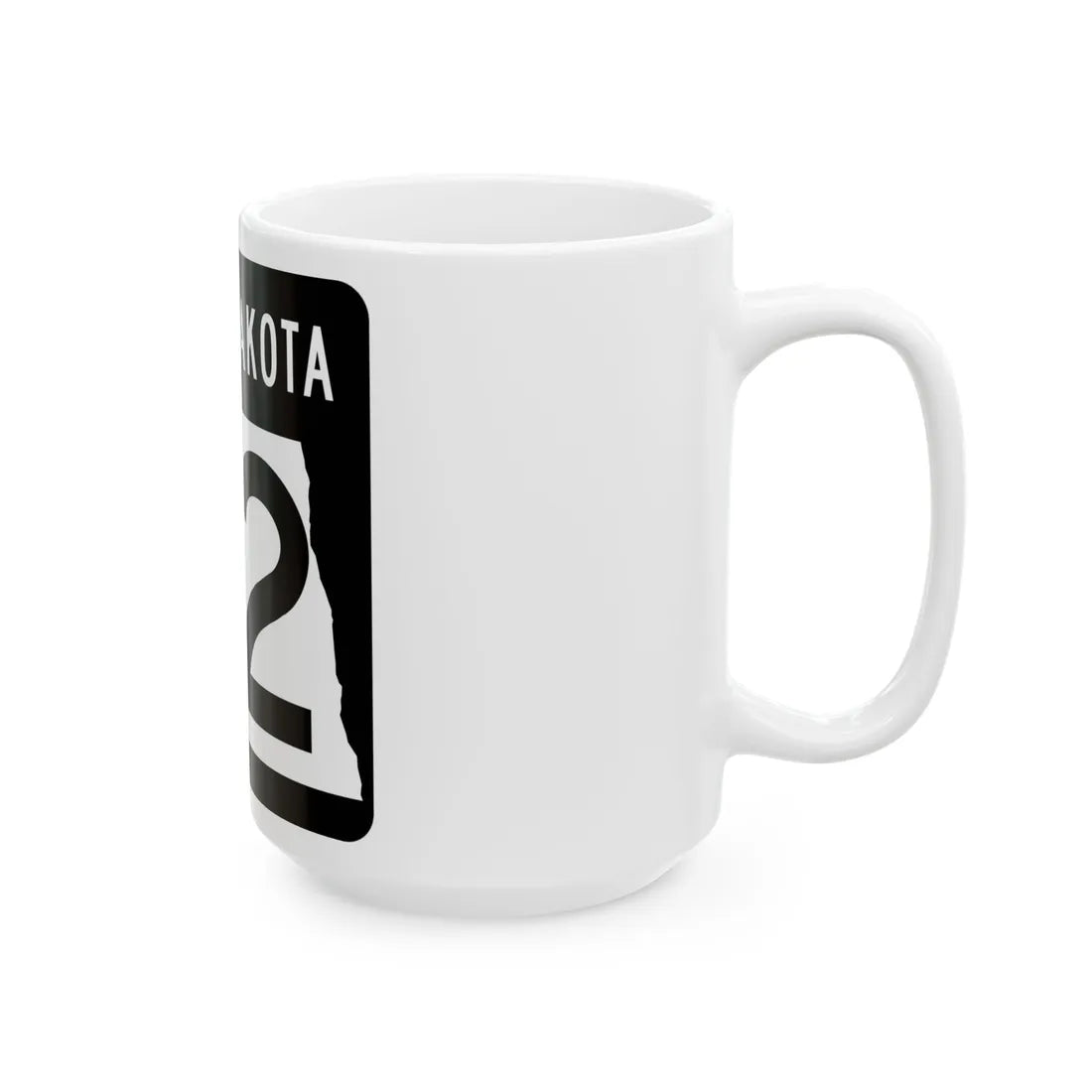 ND-22 2015 (North Dakota) (Road Sign) White Coffee Mug - Go Mug Yourself