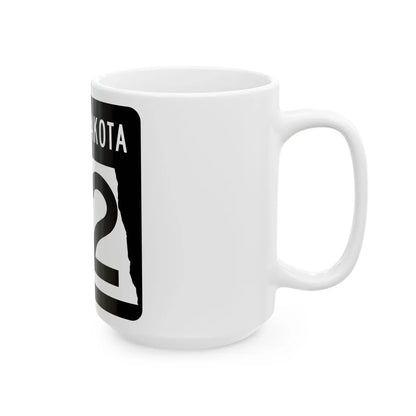 ND-22 2015 (North Dakota) (Road Sign) White Coffee Mug - Go Mug Yourself
