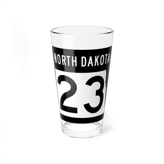 ND-23 2015 (North Dakota) (Road Sign) Pint Glass 16oz 16oz - Go Mug Yourself
