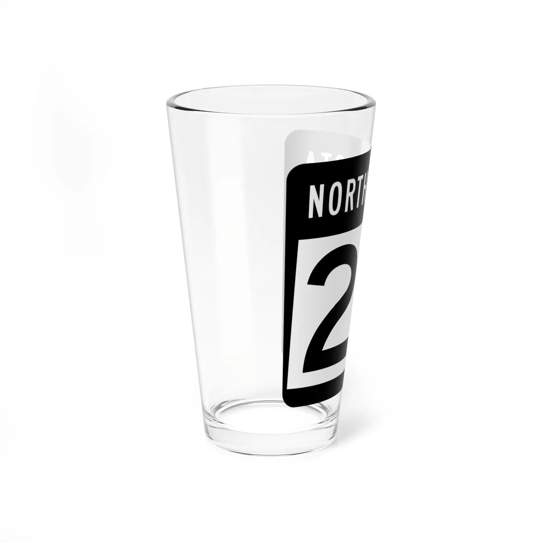 ND-23 2015 (North Dakota) (Road Sign) Pint Glss 16oz - Go Mug Yourself