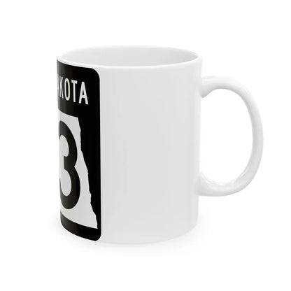 ND-23 2015 (North Dakota) (Road Sign) White Coffee Mug - Go Mug Yourself