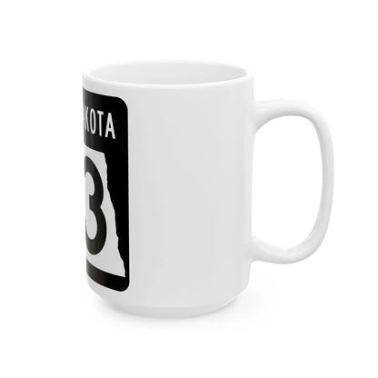 ND-23 2015 (North Dakota) (Road Sign) White Coffee Mug - Go Mug Yourself