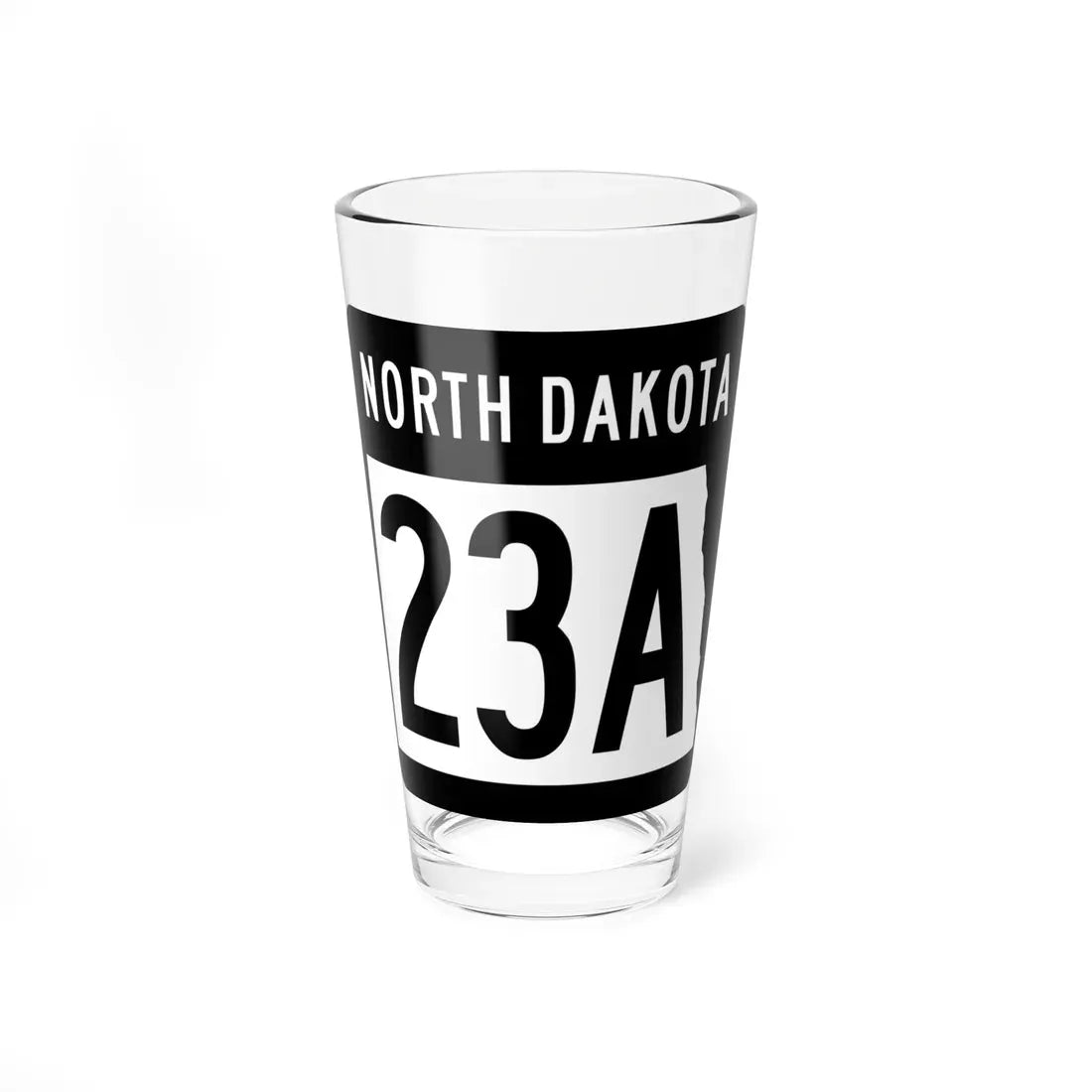 ND-23A 2015 (North Dakota) (Road Sign) Pint Glass 16oz 16oz - Go Mug Yourself