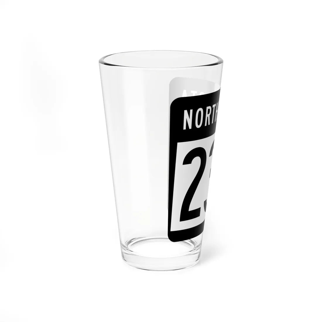 ND-23A 2015 (North Dakota) (Road Sign) Pint Glss 16oz - Go Mug Yourself