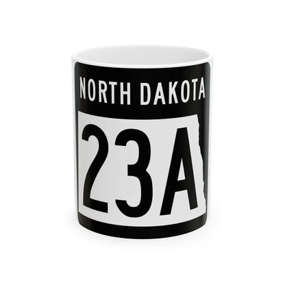 ND-23A 2015 (North Dakota) (Road Sign) White Coffee Mug 11oz - Go Mug Yourself