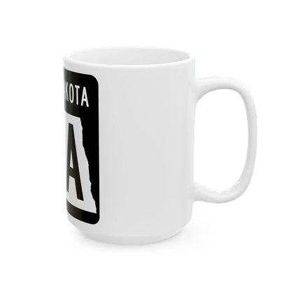 ND-23A 2015 (North Dakota) (Road Sign) White Coffee Mug - Go Mug Yourself