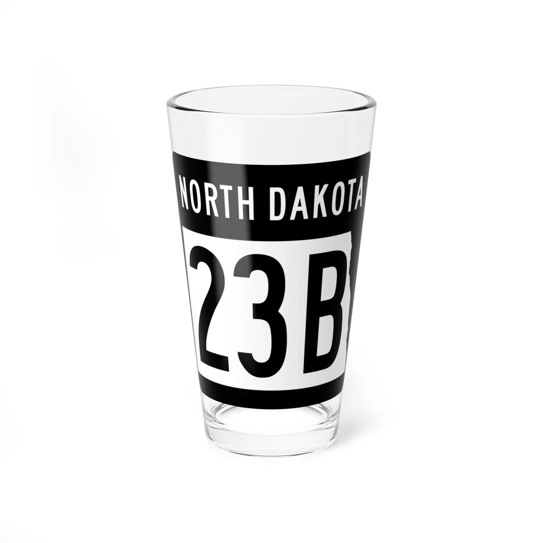 ND-23B 2015 (North Dakota) (Road Sign) Pint Glss 16oz 16oz - Go Mug Yourself