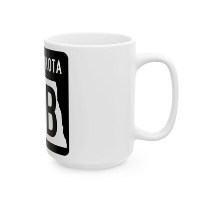 ND-23B 2015 (North Dakota) (Road Sign) White Coffee Mug - Go Mug Yourself