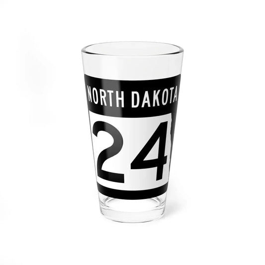 ND-24 2015 (North Dakota) (Road Sign) Pint Glass 16oz 16oz - Go Mug Yourself