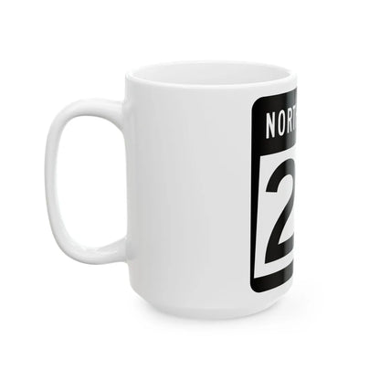 ND-24 2015 (North Dakota) (Road Sign) White Coffee Mug - Go Mug Yourself