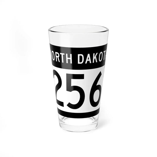 ND-256 2015 (North Dakota) (Road Sign) Pint Glass 16oz 16oz - Go Mug Yourself