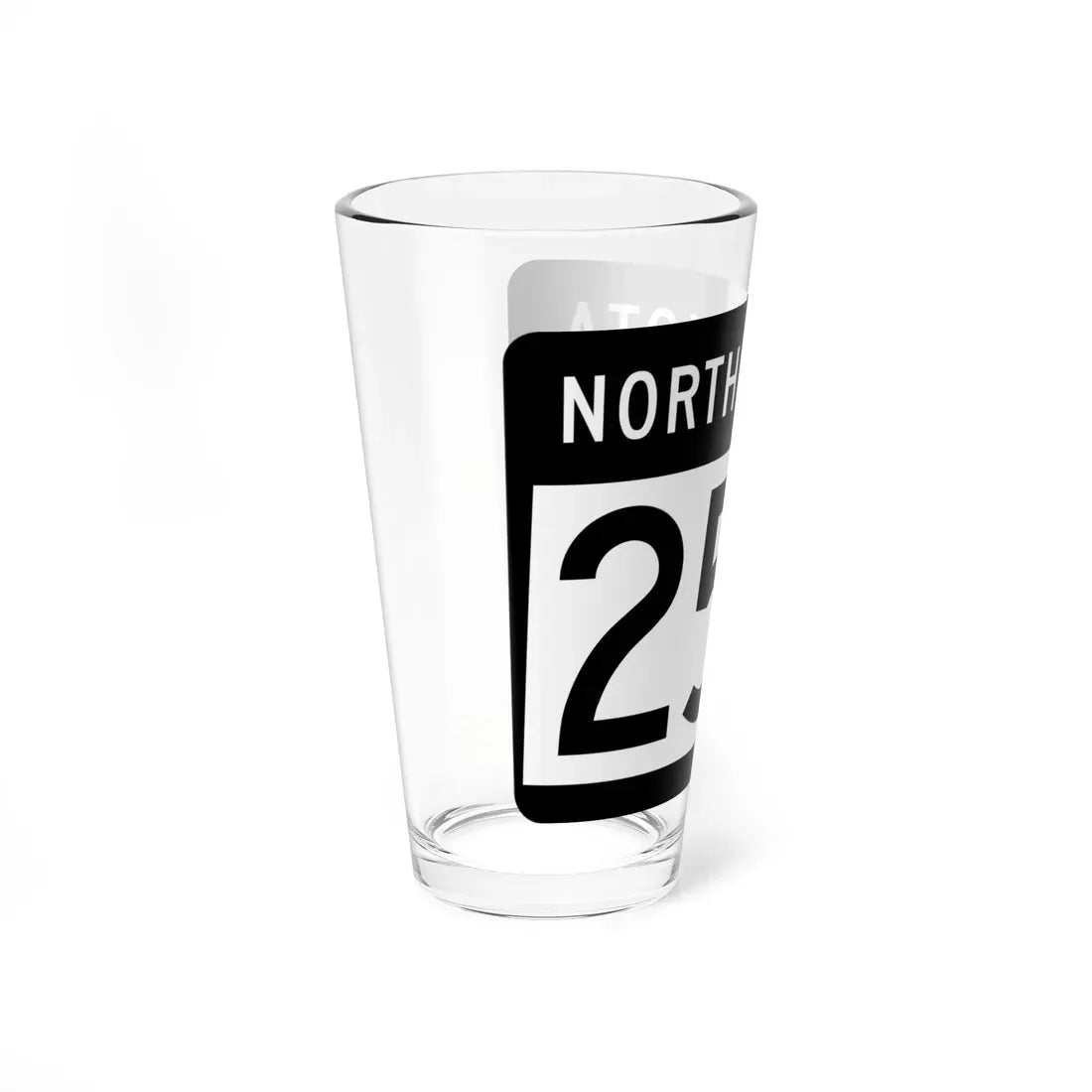 ND-256 2015 (North Dakota) (Road Sign) Pint Glass 16oz - Go Mug Yourself