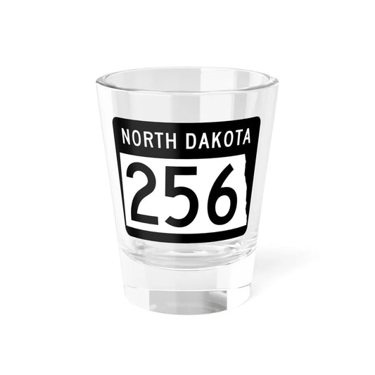 ND-256 2015 (North Dakota) (Road Sign) Shot Glass 1.5oz 1.5oz - Go Mug Yourself