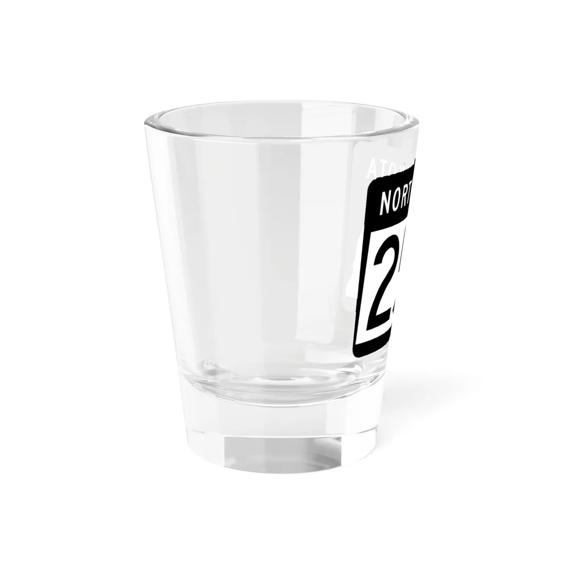 ND-256 2015 (North Dakota) (Road Sign) Shot Glass 1.5oz - Go Mug Yourself